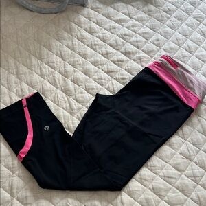 Lululemon Black and Pink Leggings